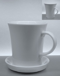 Kaffeetassen mit Deckel Porzellanbecher Mars